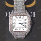 White Dial Cartier Hip Hop Diamond Watch  customdiamjewel   