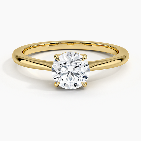 2CT Lab Grown Diamond Basket Setting Solitaire Engagement Ring  customdiamjewel Sterling Silver Yellow Gold VVS-EF
