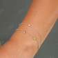 14k Gold Prong Setting Brilliant Cut Solitaire Diamond Bracelet for Women