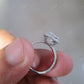 Cushion Cut Moissanite Halo Engagement Ring  customdiamjewel   