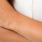14k Gold Prong Setting Brilliant Cut Solitaire Diamond Bracelet for Women