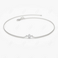 0.05CTW Moissanite Round Prong Set Diamond Bracelet  customdiamjewel Sterling Silver White Gold VVS-EF