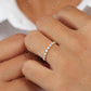 0.27CTW 9 Stone Round Cut Natural Diamond Half Eternity Wedding Ring  customdiamjewel   