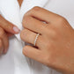 0.27CTW 9 Stone Round Cut Natural Diamond Half Eternity Wedding Ring  customdiamjewel   
