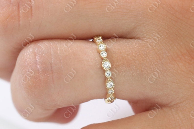 0.55CTW Lab Grown Art Deco Full Eternity Diamond Wedding Band  customdiamjewel   