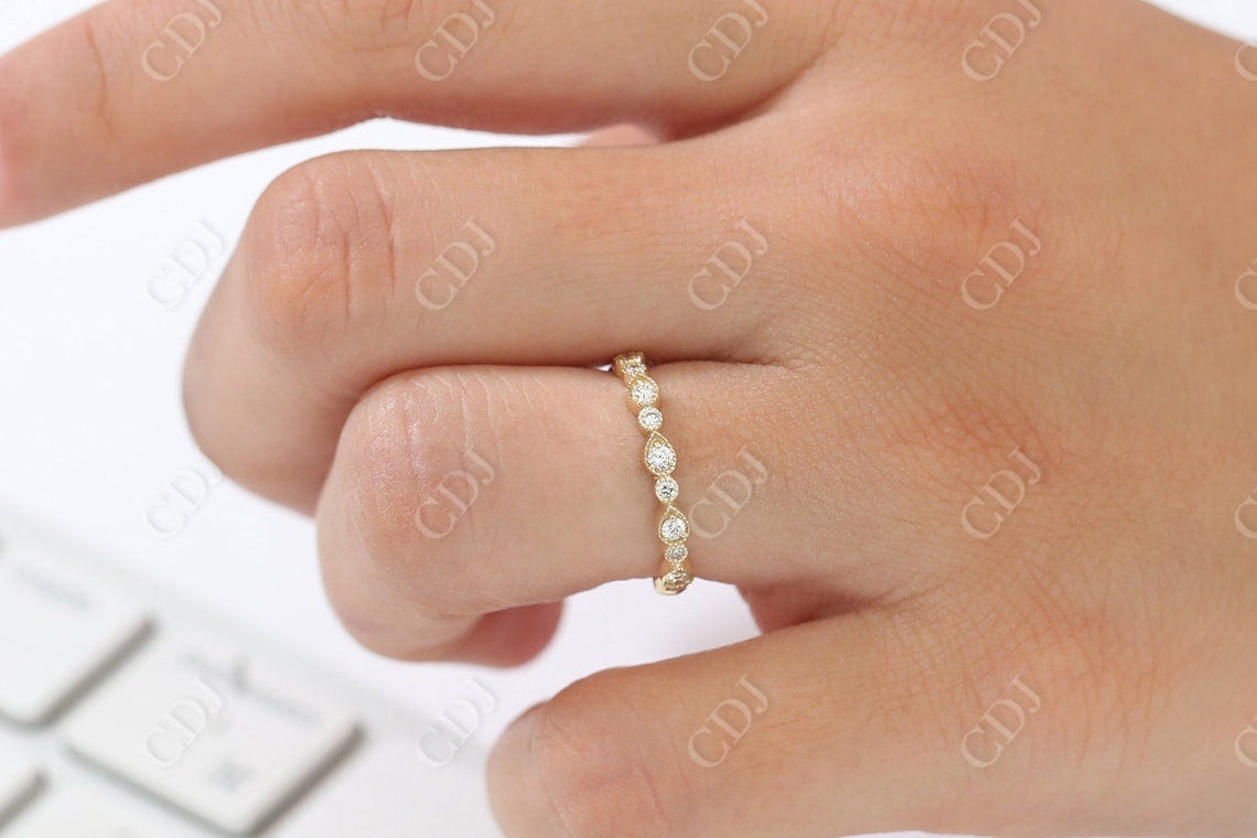 0.55CTW Lab Grown Art Deco Full Eternity Diamond Wedding Band  customdiamjewel   