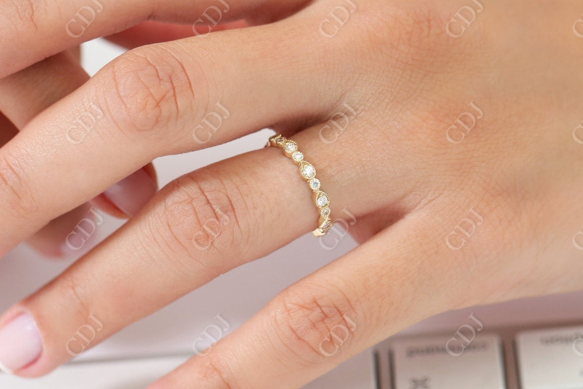 0.55CTW Lab Grown Art Deco Full Eternity Diamond Wedding Band  customdiamjewel   