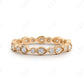 0.55CTW Lab Grown Art Deco Full Eternity Diamond Wedding Band  customdiamjewel Sterling Silver Rose Gold VVS-EF