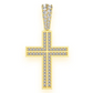 0.75 Ct Cross Diamond Pendant, 14K Gold Diamond Cross Pendant  customdiamjewel   