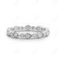 0.55CTW Lab Grown Art Deco Full Eternity Diamond Wedding Band  customdiamjewel Sterling Silver White Gold VVS-EF