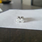 Pear Cut Moissanite Solitaire Prong Set Stud Earring  customdiamjewel   
