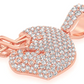 Gold Small Football Helmet Charm  customdiamjewel   