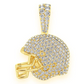 Gold Small Football Helmet Charm  customdiamjewel   
