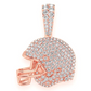 Gold Small Football Helmet Charm  customdiamjewel   