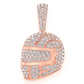 Premium Gold Football Helmet Pendant  customdiamjewel   