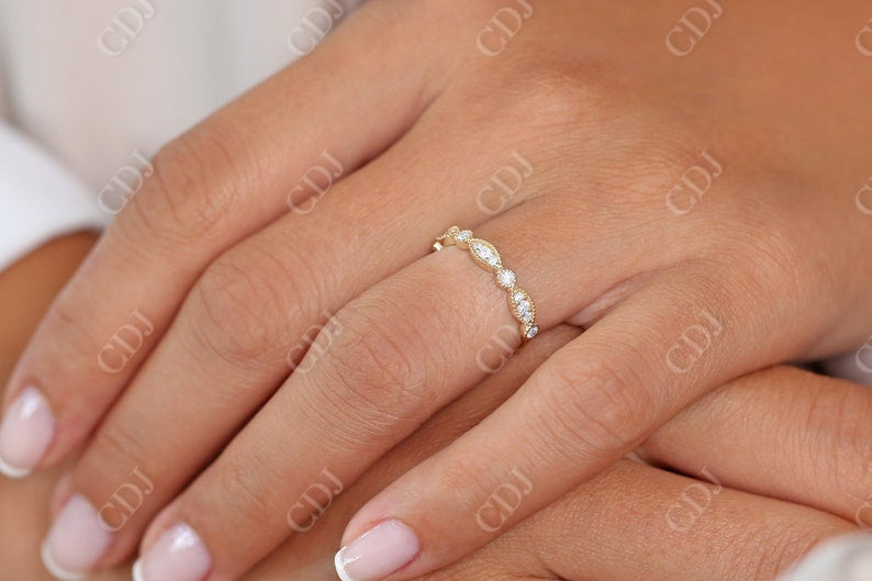 0.26CTW Lab Grown Vintage Diamond Wedding Band  customdiamjewel   