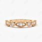0.26CTW Lab Grown Vintage Diamond Wedding Band  customdiamjewel Sterling Silver Rose Gold VVS-EF