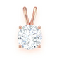 1.00CTW Round Cut Solitaire 4 Prong Pendant  customdiamjewel   