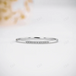 0.03CTW CVD Diamond Ultra Thin Minimalist Stackable Ring  customdiamjewel 10KT White Gold VVS-EF