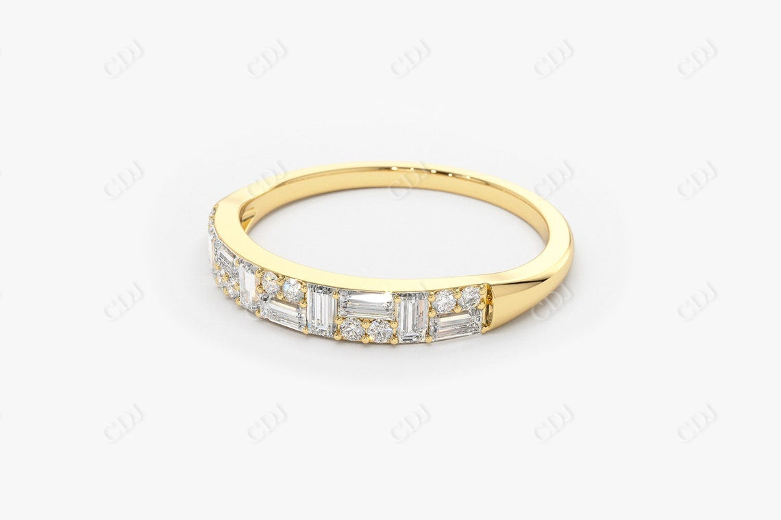 0.40 CTW Multi Shape Lab Grown Diamond Wedding Band  customdiamjewel   