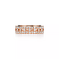 0.99 CTW Natural Diamond Double Band Wide Ring  customdiamjewel 10KT Rose Gold VVS-EF