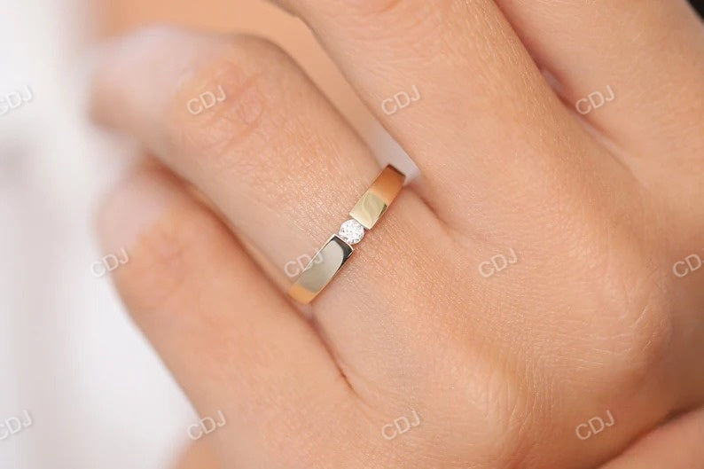 0.10 CTW Lab Grown Solitaire Engagement Ring  customdiamjewel   