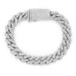 925 Sterling Silver Miami Cuban Link Diamond Bracelet  customdiamjewel   