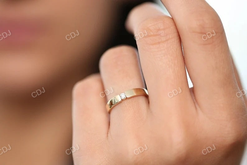 0.10 CTW Lab Grown Solitaire Engagement Ring  customdiamjewel   