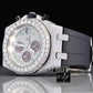 Round Dial Ice Out Hip Hop Diamond Watch (12CT Approx)  customdiamjewel   