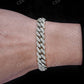 925 Sterling Silver Miami Cuban Link Diamond Bracelet  customdiamjewel   