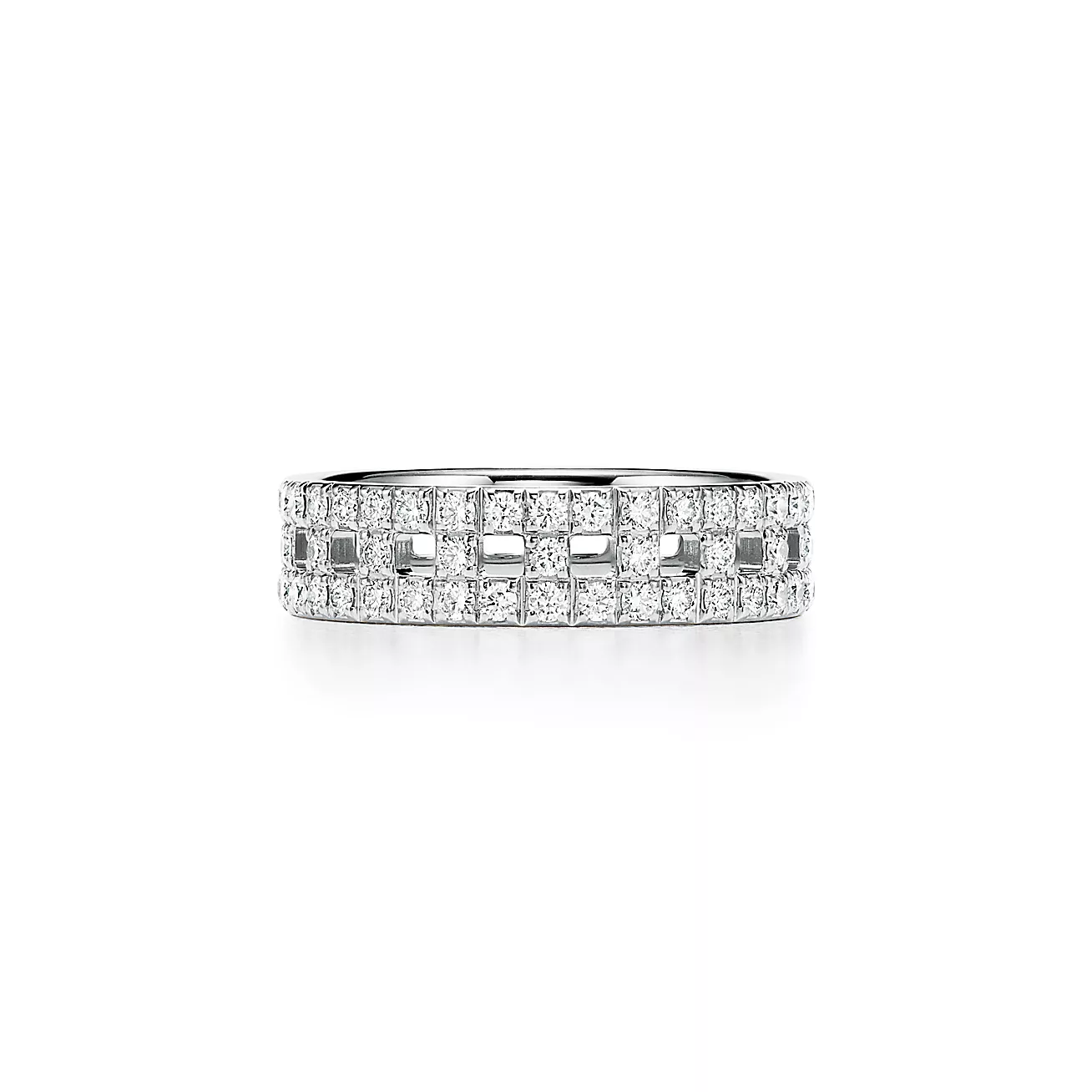 0.99 CTW Natural Diamond Double Band Wide Ring  customdiamjewel 10KT White Gold VVS-EF