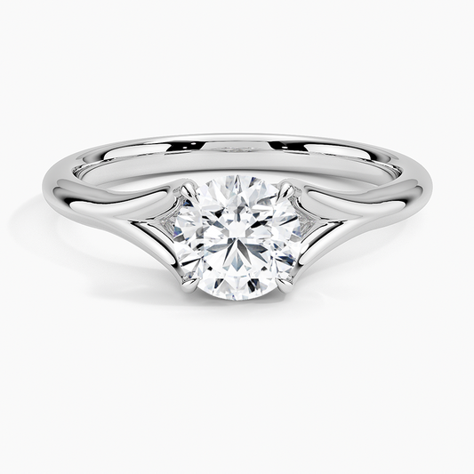 2CT Split Shank Lab Grown Diamond Solitaire Engagement Ring  customdiamjewel   