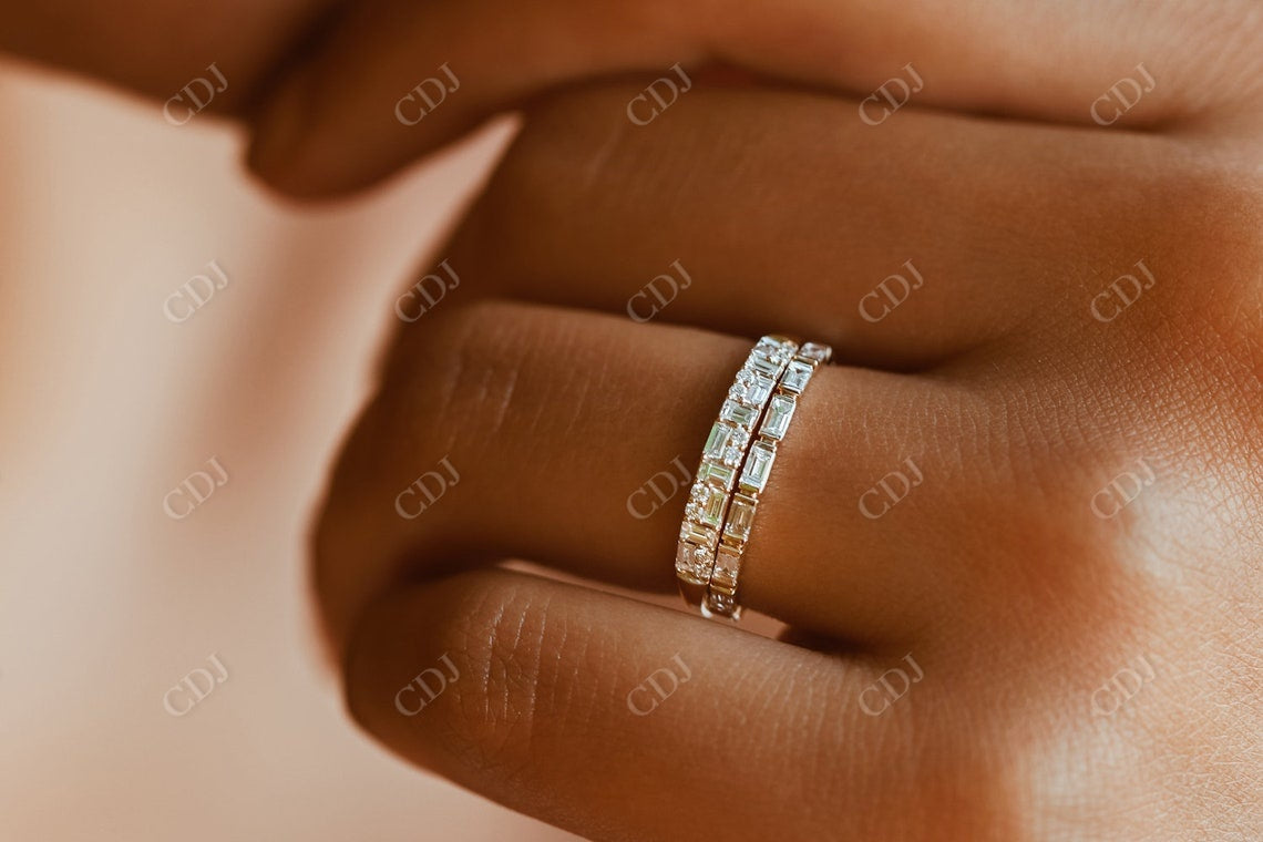0.40 CTW Multi Shape Lab Grown Diamond Wedding Band  customdiamjewel   