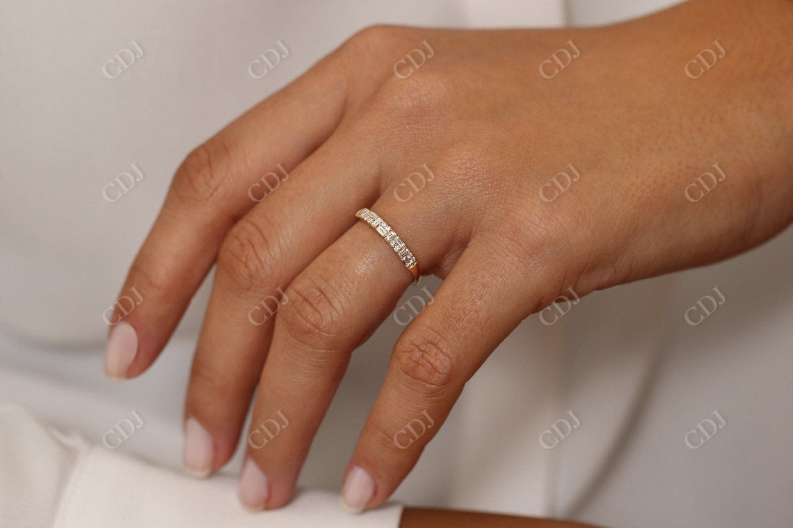 0.40 CTW Multi Shape Lab Grown Diamond Wedding Band  customdiamjewel   