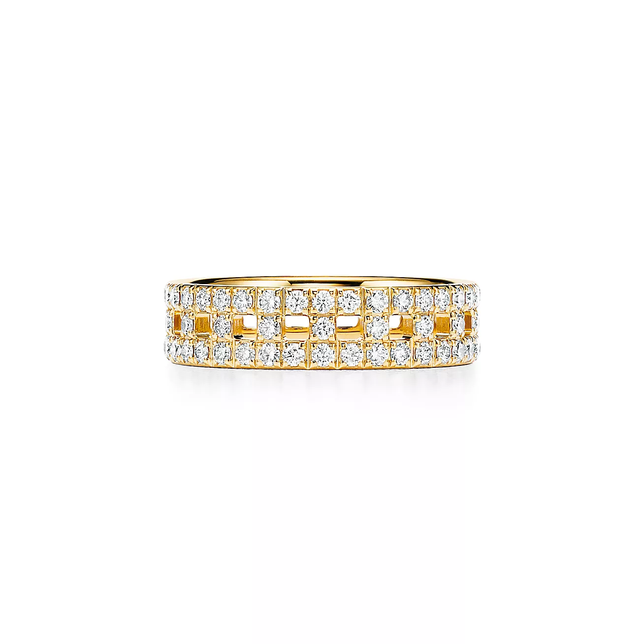 0.99 CTW Natural Diamond Double Band Wide Ring  customdiamjewel 10KT Yellow Gold VVS-EF
