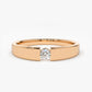 0.10 CTW Lab Grown Solitaire Engagement Ring  customdiamjewel 10KT Rose Gold VVS-EF