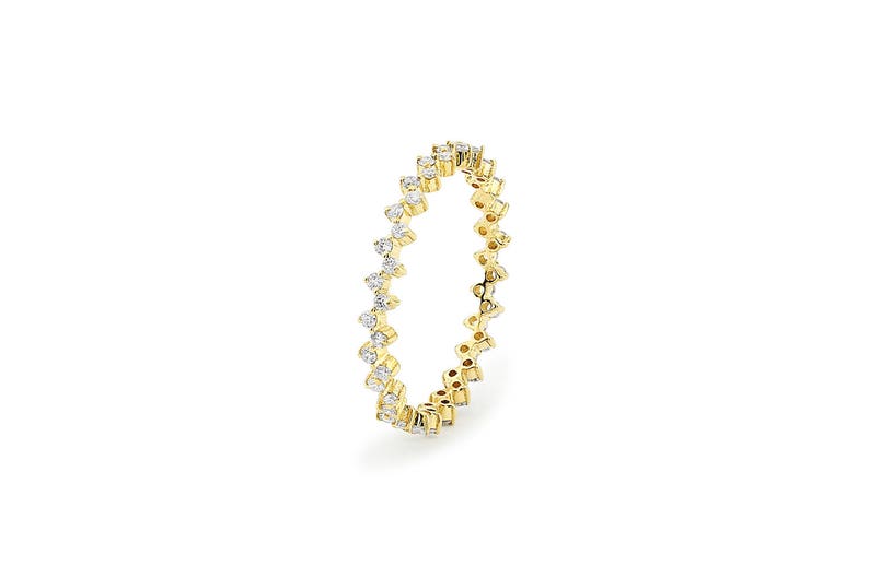 0.40CTW Round Cut Natural Diamond Zig Zag Shape Wedding Band  customdiamjewel   