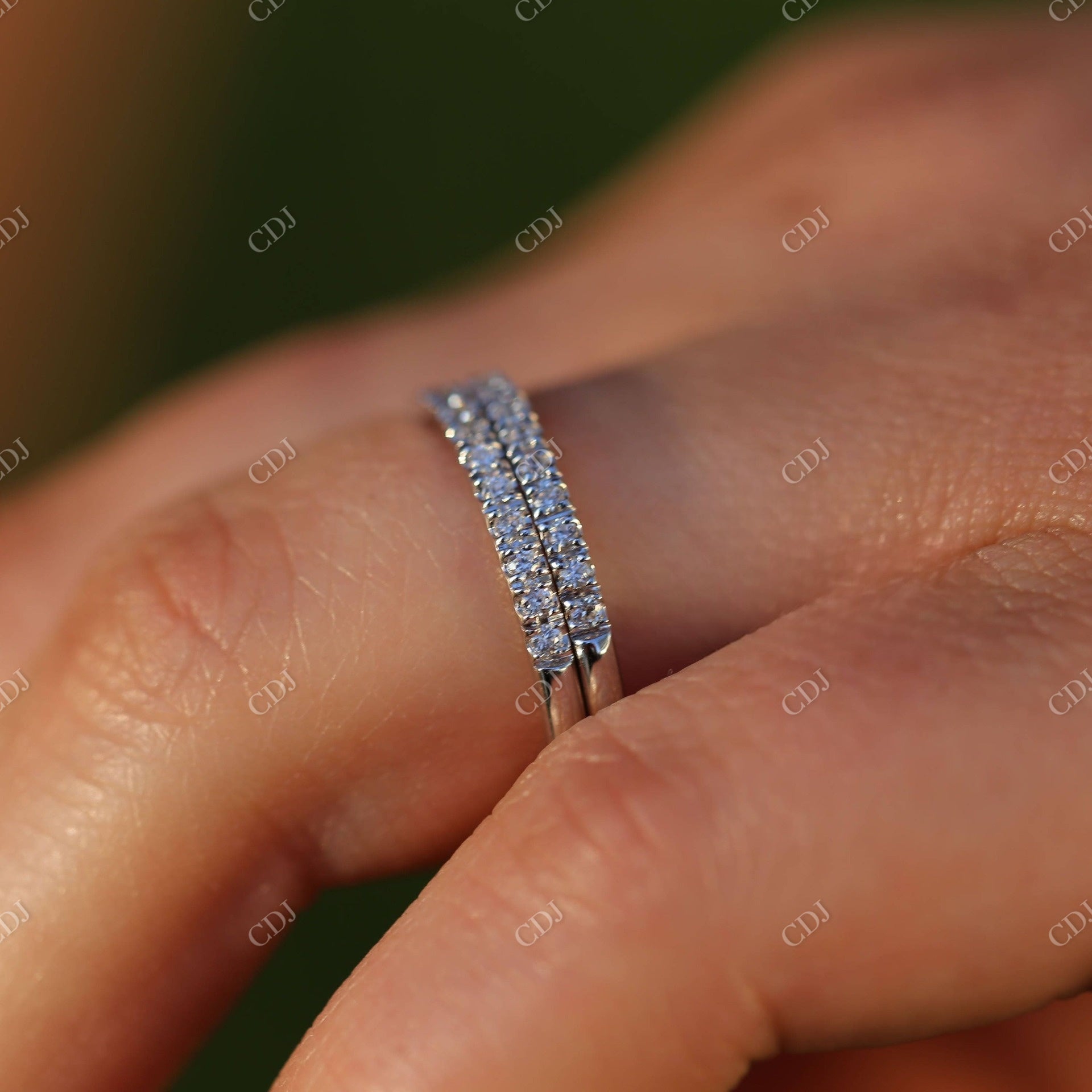 0.50CTW White Gold Lab Grown Diamond Wedding Bands  customdiamjewel   