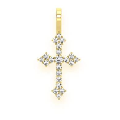 Unique Diamond Cross Pendant  customdiamjewel   