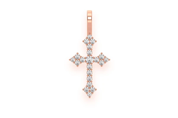 Unique Diamond Cross Pendant  customdiamjewel   