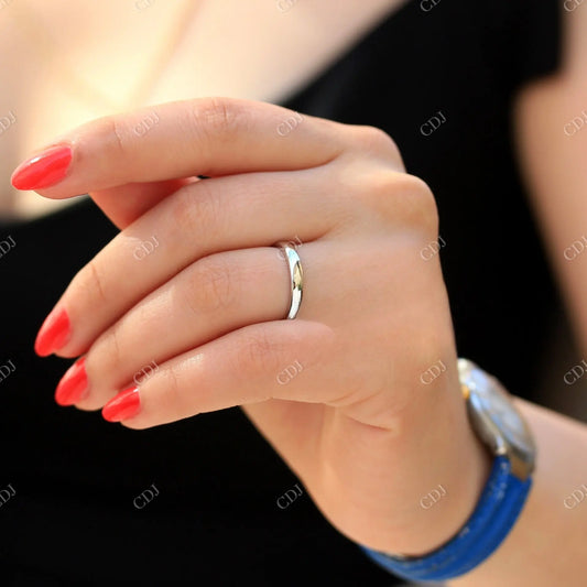 14K Solid Plain Gold Wedding Band  customdiamjewel   