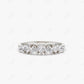 0.90CTW Lab Grown Heart Shaped Diamond Wedding Band  customdiamjewel Sterling Silver White Gold VVS-EF