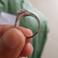 Old European Antique Moissanite Engagement Ring, Art Deco Textured Wedding Band Ring  customdiamjewel   
