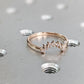 Rose gold Curved Matching Stacking Band