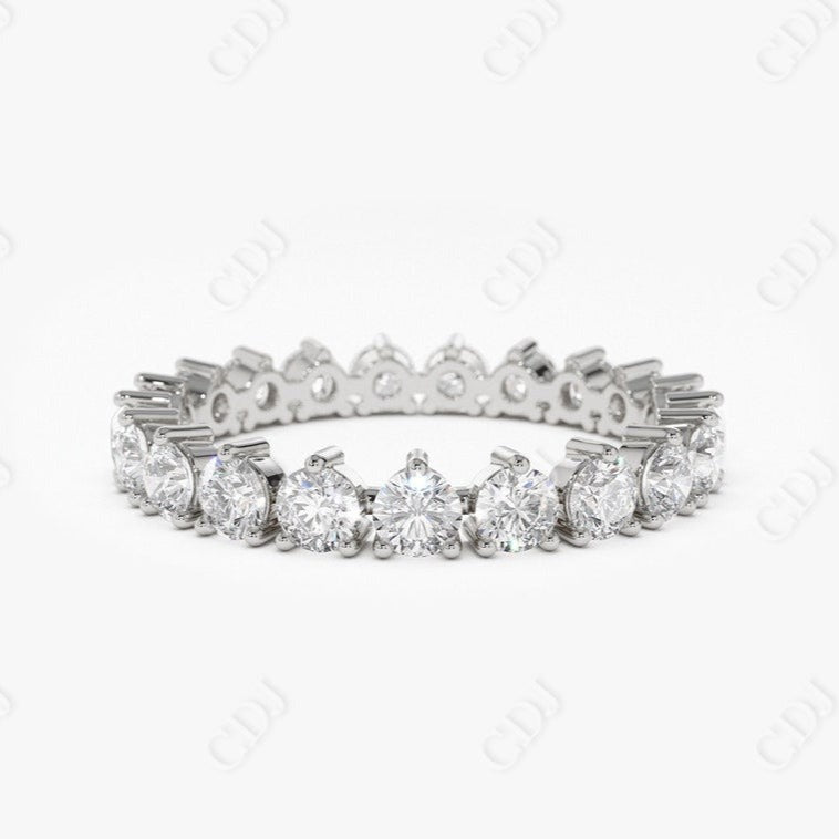 1.50CTW Lab Grown Diamond Full Eternity Wedding Ring  customdiamjewel Sterling Silver White Gold VVS-EF