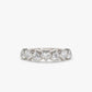 0.90CTW Heart Shape Natural Diamond Bezel Set Half Eternity Band  customdiamjewel 10 KT Solid Gold White Gold VVS-EF