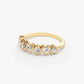 0.90CTW Heart Shape Natural Diamond Bezel Set Half Eternity Band  customdiamjewel   