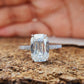 Antique Criss Cut Moissanite Engagement Ring  customdiamjewel   