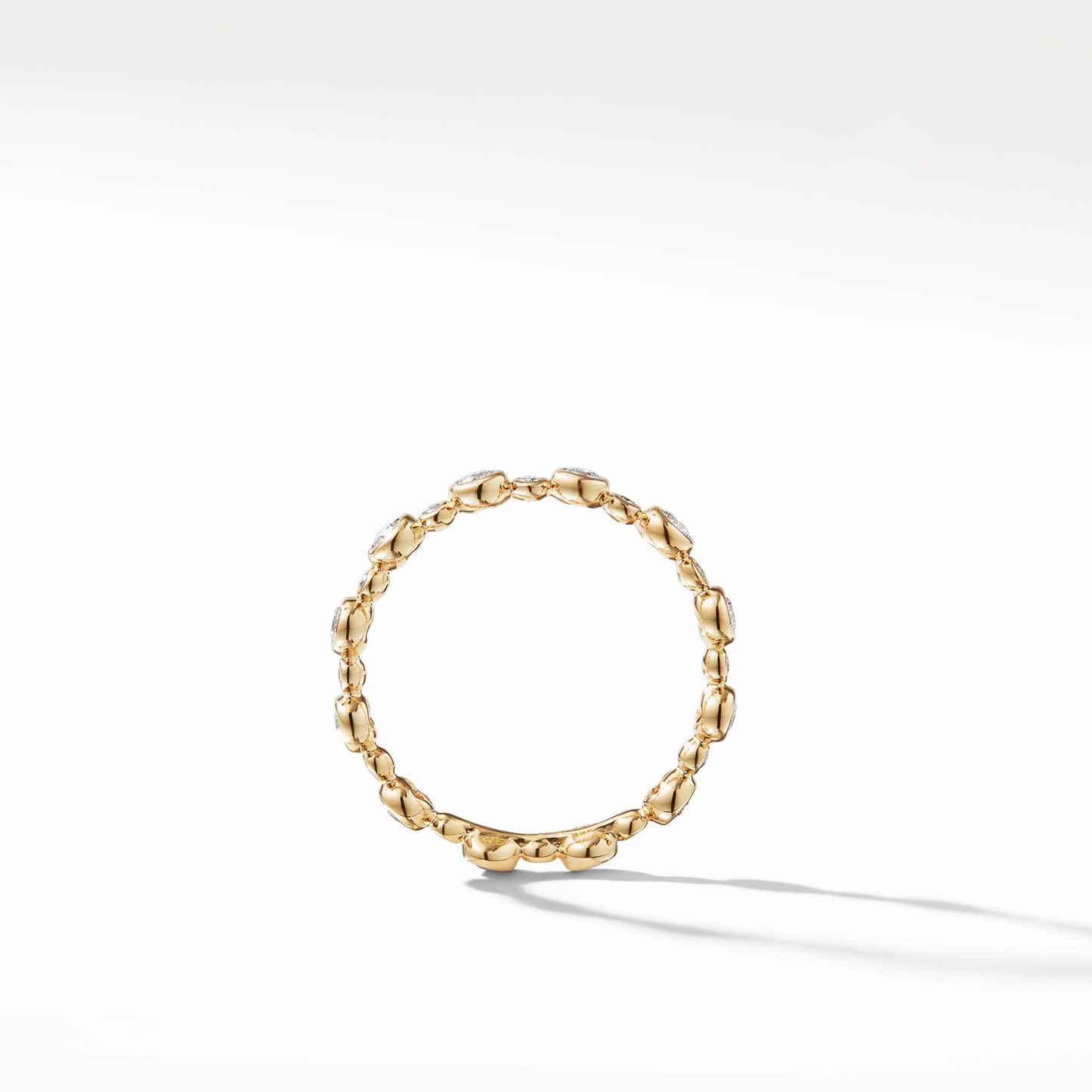 Round Bezel Set Lab Grown Diamond Wedding Band  customdiamjewel   