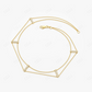 Minimal 14k Gold 5 Station Diamond Bar Bracelet  customdiamjewel   